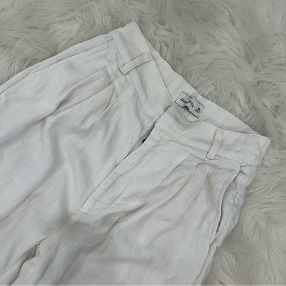 Abercrombie Linen Cropped Trousers XS short - Picture 3 of 8